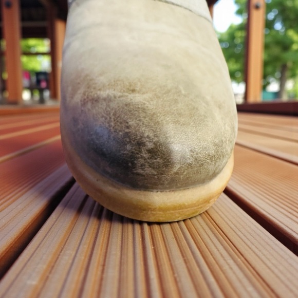 Stylish distressed MIZ MOOZ Two-Tone LEATHER Ankle Boots w/straps 40 - Picture 10 of 11